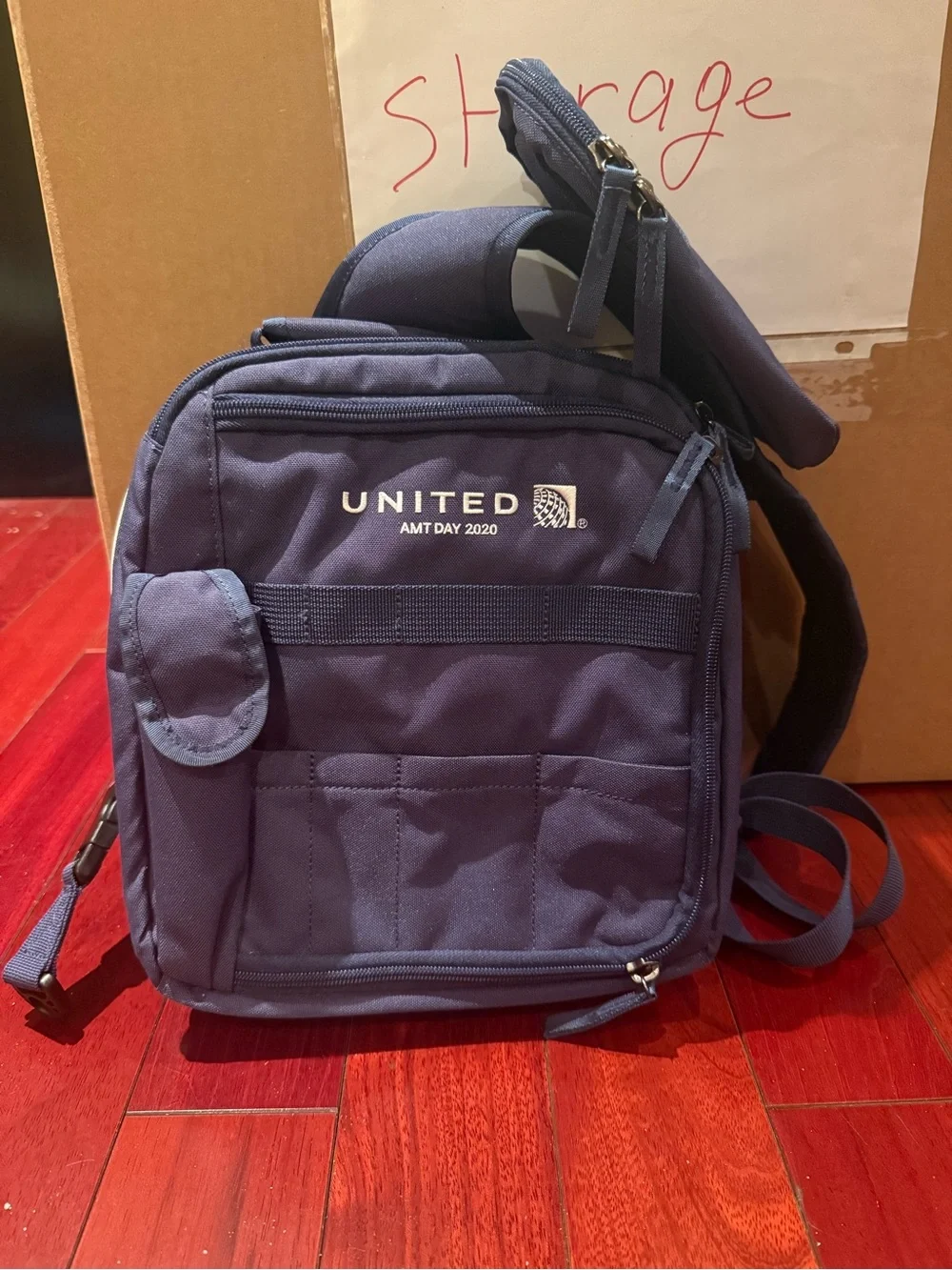 United Airlines AMT Day 2020 Navy Crossbody Messenger Bag